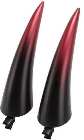 Hörner-Haarnadel, Leicht, Verstellbar, Teufelsklammern für Halloween-Party-Make-up-Thema, Sicheres ABS-Metallmaterial für Erwachsene (Rot)