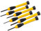 STANLEY Juego de Destornilladores de Precisión, 6 Piezas, Asas de Plástico Resistente, Estuche Compacto, Ideal para Electrónica y Reparaciones Delicadas, 0-66-052