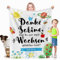 MyFacepot Kuscheldecke (150x130cm) | Geschenk für Erzieherin im Kindergarten Personalisiert mit Namen Flauschig Weich | Danke DASS du Mir beim wachsen geholfen hast…