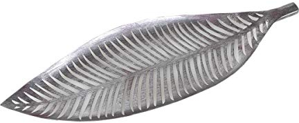 Casablanca Schale Palmleaf Metall,ant.Silber