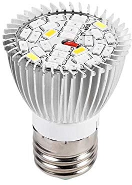 Luces de la planta, 5W Bombilla LED Grow E27 Panel de alta potencia Full Spectrum Greenhouse Hydroponics Vegs Planta de flor en maceta Grow Bombilla de interior Lámpara de cultivo