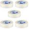 3M Micropore Tape 5x Weiß mit Anwendungstipps by P-Beauty - für Wimpernverlängerung, medizinisches Vliespflaster - Latexfrei, Hypoallergen, Atmungsaktiv, Wasserfest - Wimpern Tape (1,25cm x 9,14m)