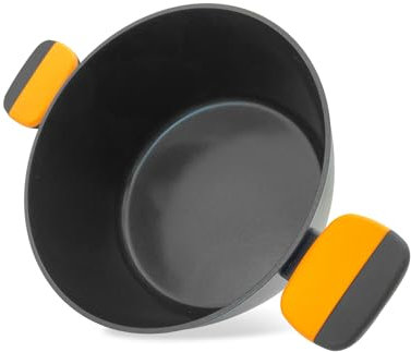 Fackelmann Casseruola in alluminio forgiato Ø20 x 9.5 cm, rivestimento antiaderente, pentola per tutti i tipi di piano cottura, induzione, doppia maniglia, Linea Soft Collection