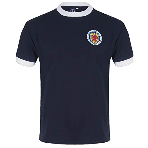 Scotland Official Football Gift Mens Retro 1967 Denis Law No.10 Home Shirt LGE.
