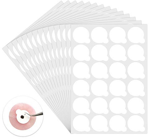 Autocollant de Colle à Cils, 600 pcs Porte-Colle à Cils Sont Utilisés pour Greffer des Cils, Autocollant de Colle pour Extension de Cils Peut Retarder le Durcissement de la Colle trop Rapidement