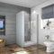 Acezanble 900x1850mm Frameless Pivot Shower Door Enclosure 6mm Safety Tempered Glass Screen
