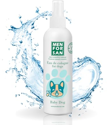 MENFORSAN Eau de Toilette Baby Dog 125ml, Effet déodorant, parfum frais et durable