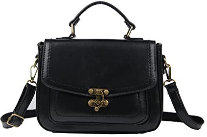 LUI SUI Damen Retro Handtasche Stilvolle Messenger Satchel Geldbörse Tasche Klassische Vintage Top Handle Taschen für Mädchen