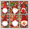 Fensterbilder für Weihnachten Netter Weihnachtsmann Selbstklebend Fensterdeko Fensterbilder Winter Statisch Aufkleber Dekoration Elche Wiederverwendbar Weihnachten kleiner alter Mann