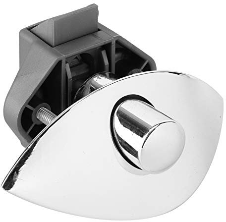 Push Button Catch Door Lock, 12-25 mm Schlüssellose Schranktür Schaltflächen Schlösser Silber Zinklegierung Druckschloss Verriegelung Türschloss für RV, Yachten, Wohnmobil