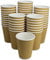 HOT BARGAINS, 200 X 12oz Disposable Kraft Paper Cups | Ripple Paper Cups for Hot & Cold Drinks | Camping Cups | Tea Cups | Coffee Cup | Dessert Cups | Takeaway Coffee Cups (200)