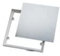 PVC Fliesenrahmen magnetisch 306 x 306 mm | Innenmaß 300 x 300 mm (30 x 30 cm) | Revisionsklappe für Fliesenwand & Bad | Trägerplatte mit Magneten | Einfache Montage | Weiß | 30 mm Einbautiefe