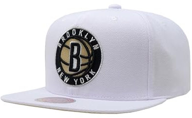 Mitchell & Ness Snapback Cap Winter White Brooklyn Nets