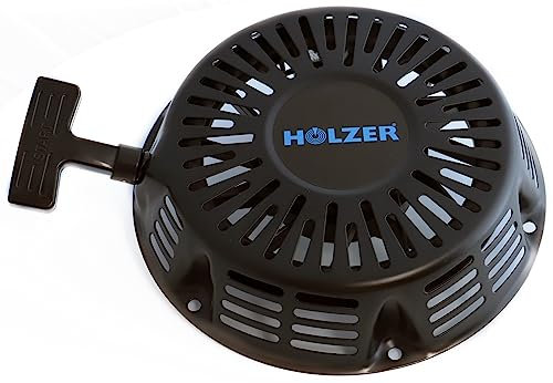 HOLZER Démarreur à inversion pour moteurs à essence de 13 CV - Démarreur à traction - Noir