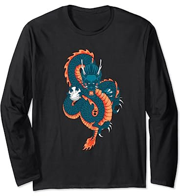 Colorful Dragon Long Sleeve T-Shirt