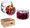 KADAX 10st Einmachgläser 250 ml, Marmeladengläser mit Twist-Off Deckel fi82, Dessertgläser, Luftdicht & Spülmaschinenfest, Dickwandiges Glas, Auswahl an Schraubverschlüssen (Obst)