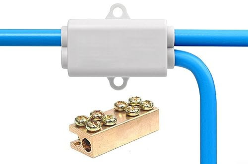 PETSTIBLE 3Pcs T Type Wire Connecto, Terminal Block Quick Wire Connector 1000V 100A High Power Splice Terminal Block No Break Quick Connectors Cable Splitter for Home Wiring