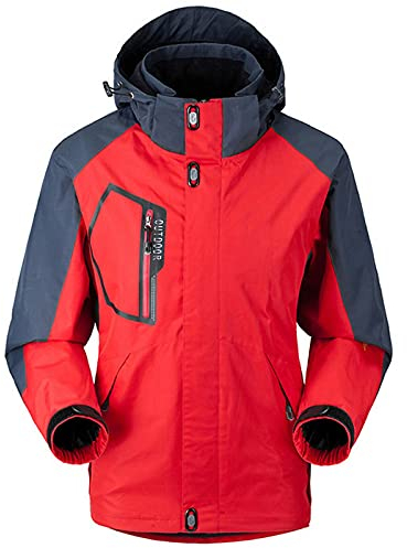 Fulidngzg Skijacke Herren 4XL Reflektionsstreifen 3 In 1 Atmungsaktiv Outdoorjacke Wanderjacke Ski Dicke Snowboardjacke Outdoor Schwarz Warm Winterjacke Regenjacke Arbeitsjacke