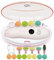 Wiederaufladbarer Baby-Nageltrimmer 22 in 1, elektrische Nagelfeile, zusätzliche 13 Ersatzstücke, Baby-Nagelset, Zehennägel für Neugeborene und Kleinkinder (wiederaufladbar, WeißPink)
