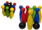 Bowling für Kinder, großes Set Kegel für Kinder, Bowling mit 8 Kegeln und 2 großen Kegeln, 34 große Kegel aus Plastik, für drinnen und draußen, Bowlingspiel, hergestellt in Italien