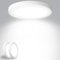Yexati Plafon LED Techo 18W 1800LM, IP44 Lámpara Techo Delgada 6500K Blanco Frío, Lampara de Techo Redondo Plana Ø220mm Driver Incluido. para Dormitorio Baño Cocina Balcón Pasillo Oficina 2 Pack