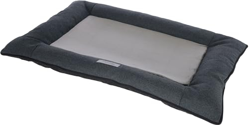 Kerbl Pet Liegekissen Platin Ortho, Hundekissen, Hundebett, grau, 80x55x9cm, Polyester, Hunde, rutschfeste und isolierende Unterseite