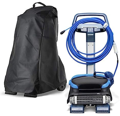 Housse De Protection Pour Nettoyeur De Piscine, Housse Pour Robot Dolphin Avec Poignée Et Cordon De Serrage, Compatible Avec DOLPHlN Et La Plupart Des Marques De Robots De Piscine 210D/420D Oxford