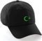 MIMAYIN Türkei Sticker Türkei Flagge Baseball Cap Stickerei Basecap Verstellbare Reine Farbe Baseballmütze Sport Visier Hut für Herren Damen (Baumwolle, Black&Green)