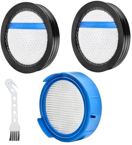 BRIOTA Staubsaugerfilter Set für AEG 8000 für AEG ASKW4, ESKW4, FX8, AZE156, Filter Set, Zubehör Ersatz Filter, 2 Vormotorfilter 1 Hygienefilter, Mit Bürste (Schwarz + Blau)