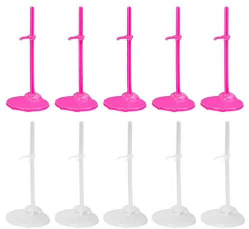 LQIOACU 10 Stück Ständer für Mon ster High Puppen, Puppenständer, Puppenständer Halter Figuren Display Rack Puppenhalterung Stütze Teddy bär Ständer