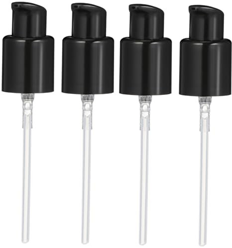 PAMINGONO 12stücke Tragbare Lotion Pumpe Nachfüllbarer Pumpenkopf Für Emulsionen Druckpumpe Mit Doppeltem Schutz Abdeckung Für Zuhause Und Unterwegs