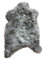 Tenhofen Premium Lammfell Teppich Schlafzimmer & Bettvorleger - Lammfell Echt Fell Teppich aus öko. Gerbung - Dekofell Fellteppich (Grau Langhaar Island, M: 100-110 cm)