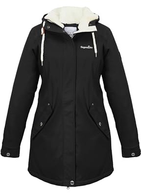 Regenliebe Damen Regenmantel wasserdicht Friesennerz mit Teddyfleece gefüttert