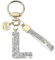 Pendentif Diamant 1 Lettre, Porte-Clés Lettre L, Porte-Clés pour Femmes, Porte-Clés Brillant, Charme De Sac Élégant