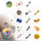 sports flyfree 15Pcs Dog Rope Toys Bundle Chew Rope Knot Ball Squeakers Pet Cat Teething Cotton Toy Strong Rope, Ball & Tug for Teething & Training