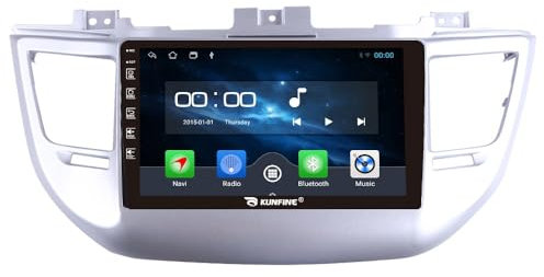 Quad Core 4G+64G Car CarPlay Android Auto 9 IPS Display Navigation Stereoanlage Touchscreen Haupteinheit Pad Tablet Rückfahrkamera GPS Radio Media Player für Hyundai Tucson 2015-2018 LHD