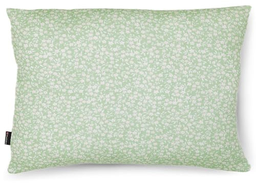 PinkZebra Bio-Musselin Kissenbezug 35 x 40 cm für Kinder & Erwachsene, weicher, Kopfkissenbezug GOTS-Zertifizierung, Made in EU, Kissenhülle mit Reißverschluss, Blumen Grün