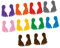 ERINGOGO 10paare Bunte Fußabdruck Aufkleber Aus Pvc Für Boden Wasserdichte Fußspuren Sticker Für Kindergarten Kinderzimmer Eingangsbereich Und Mehr Gemischte Farben
