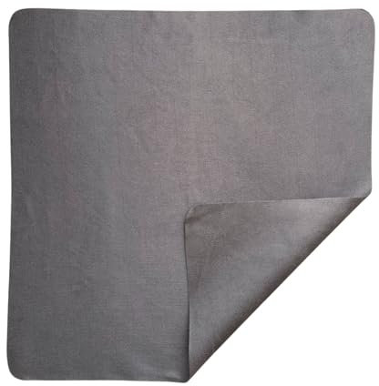 Ecoliko® große Brillenputztücher in 30×30 cm aus Mikrofaser in Optikerqualität [3er Set], Putztücher für Bildschirm | Fernseher | Handy | Display | Brillen, waschbar & wiederverwendbar (Dunkelgrau)