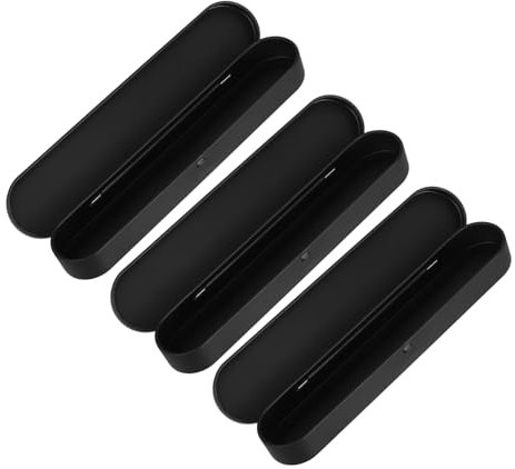 Gadpiparty 3stücke Bleistiftbox Aus Weißblech Rechteckige Aufbewahrungsbox Mit Klappdeckel Platz Für Mehrere Stifte Schreibwaren Und Kleine Gegenstände Wasserabweisendes Design Robust Und Pra