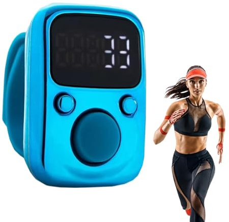 Elektronischer Klickzähler - Intelligentes Fingergerät, Tragbarer Zähler | Digitaler Hand Counter, Wasserdichter Rundenzähler mit Robustem Design für Wettkämpfe, Training und Outdoor Aktivitäten