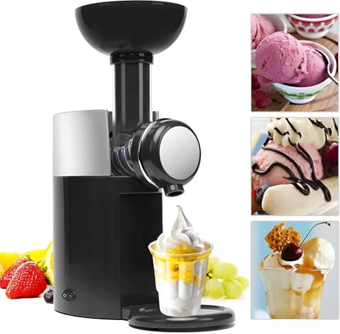 FIYSON Máquina de helados 3 en 1, máquina de bebidas congeladas, mini granizada, máquina de postre, para yogur congelado, recipiente para congelar, recipiente de 1000 ml, mango extraíble para frutas