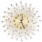 3D Wanduhr Diamanten Dekorative Uhr Wanduhr Wohnzimmer leise Quarzuhren Moderne puristische Uhren (Gold), metall, goldfarben, Diamonds Style