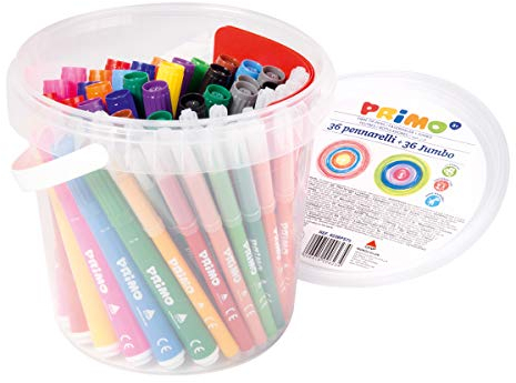 PRIMO * 36 jumbo viltstiften & 36 uitwasbare viltstiften inc