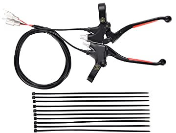 WOOSTAR Motorrad Lenker 22mm Bremshebel Ersatz für 47ccm 49ccm Mini Pocketbike Ebike Electric Roller Moped Packung mit 2 Stück