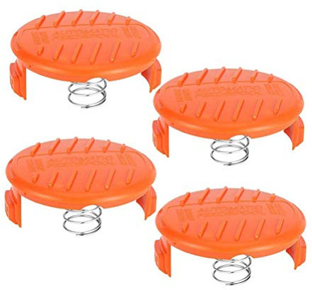 Surenhap Spool Caps, 4pcs Ersatzspulenkappen Federn Ersatzspule Ersatzteile Zubehör Abdeckkappe für Rasentrimmer Kabel Spulendeckel