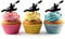 Innovedesire Sea Kayak Canoe Silhouette Party Wedding Birthday Acrylic Cupcake Toppers Decor 10 pcs