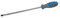 Loops SL8 x 250mm Slotted/Flathead Hammer-Through Screwdriver – Metal Striking Plate Chisel Drive Soft Grip Handle – Spanner Compatible Hex Shank | CrV Steel 8mm Flat Head Driver