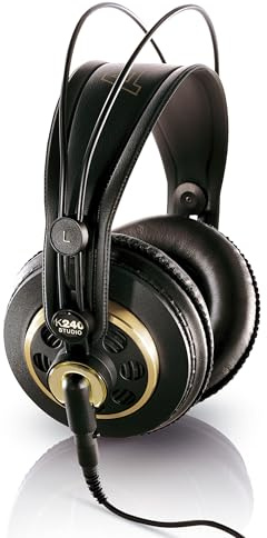 AKG K240STUDIO Semi-Open Over-Ear Professional Studio Headphones (Renewed)