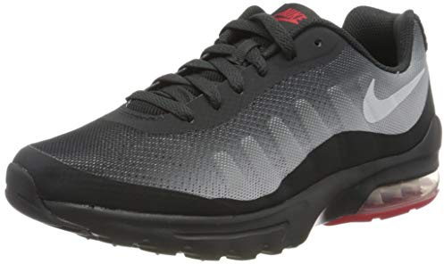 Nike Air Max Invigor (GS) Sneaker, Off Noir/White-Sky Grey-University Red, 38 EU